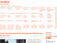 Tablet Screenshot of bedzine.com